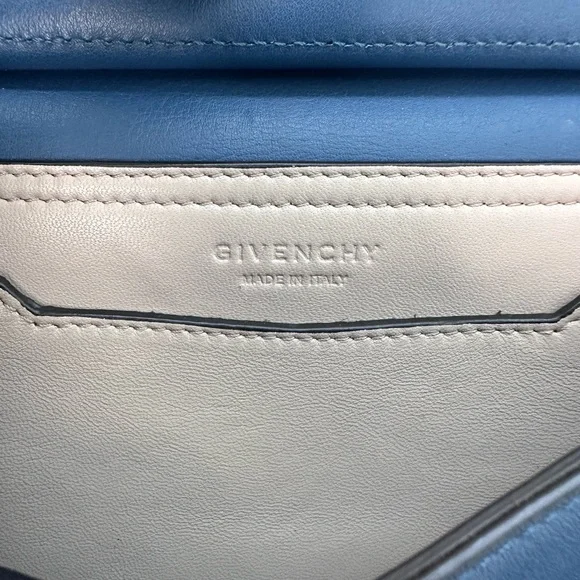 Sold❌Givenchy Blue HOST PICK 🎉and Gold Mini Bag with Structured Design - Picture 14 of 15